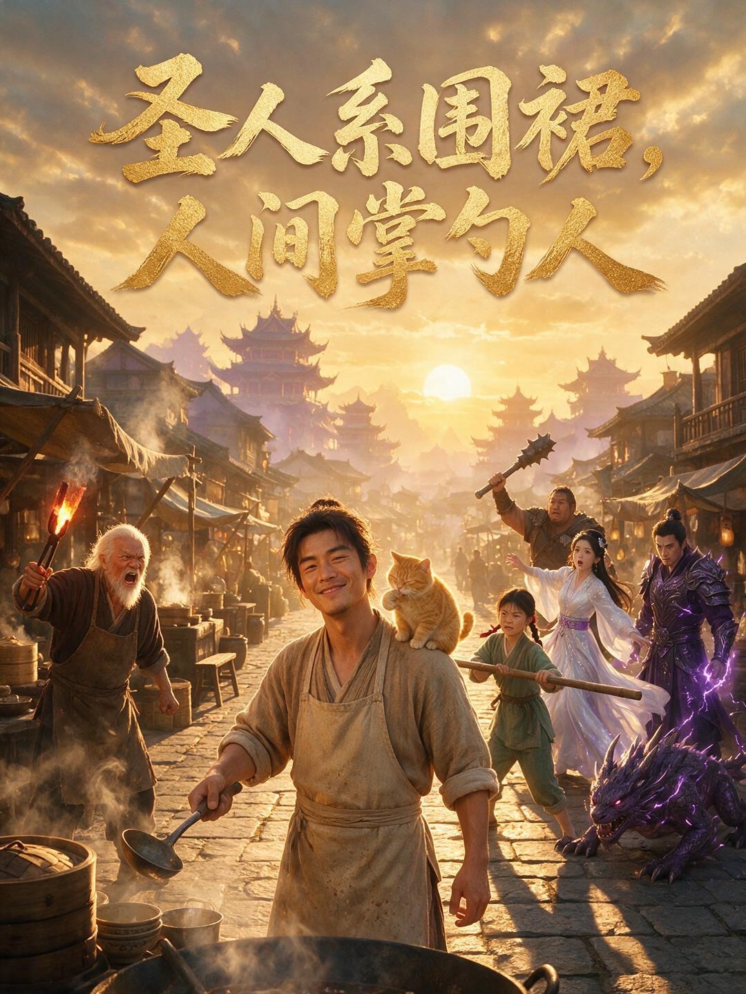 圣人系围裙,人间掌勺人