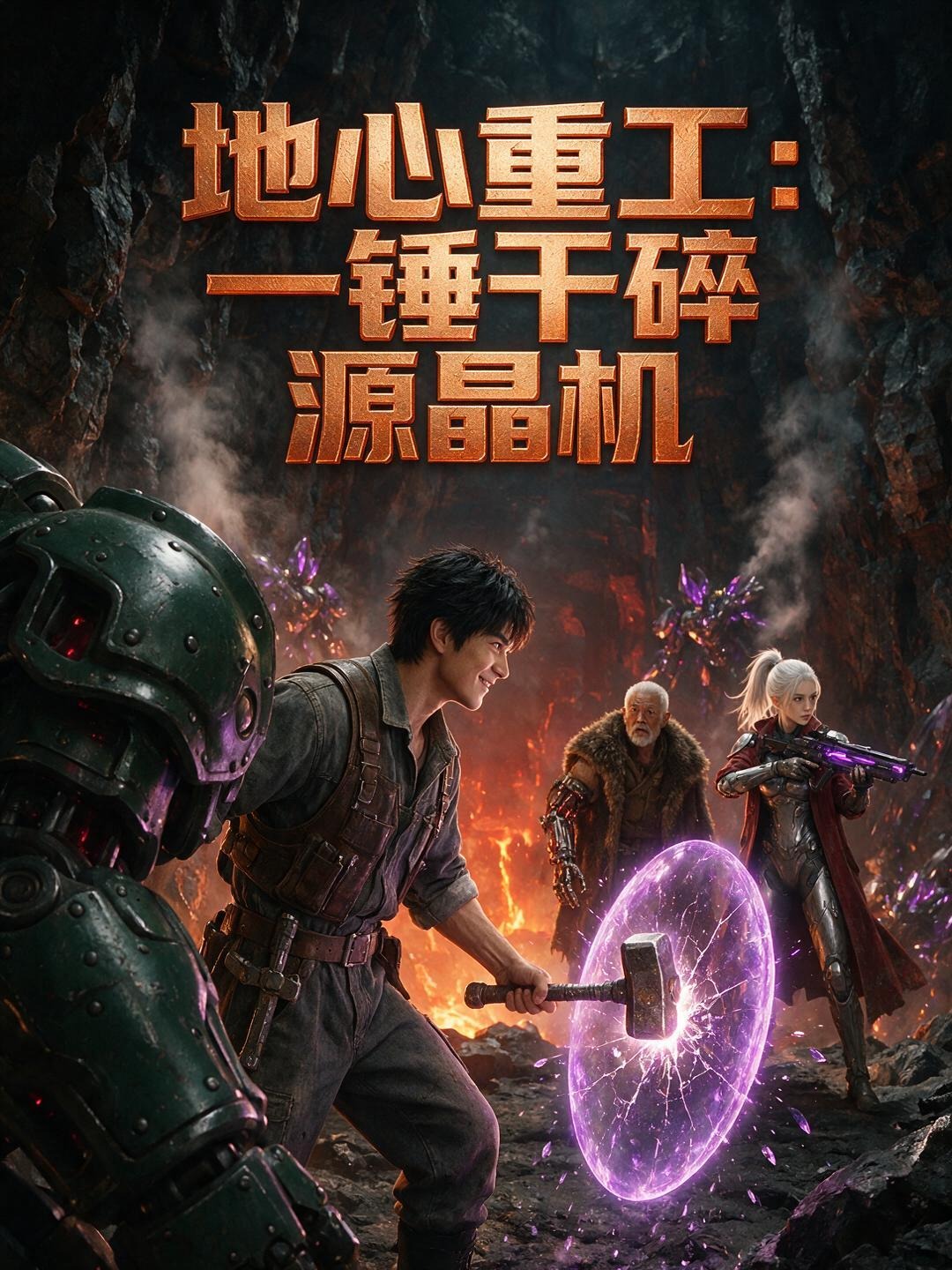 地心重工：一锤干碎源晶机